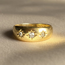 Load image into Gallery viewer, Antique Rose Cut Diamond 18k Gypsy Ring