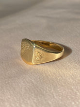 Load image into Gallery viewer, Vintage 9k Filigree Signet Ring