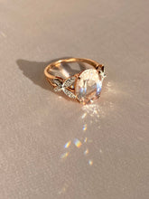 Load image into Gallery viewer, Vintage 9k Morganite Diamond Butterfly Ring