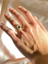 Load image into Gallery viewer, Vintage 10k Diamond Horseshoe Ring