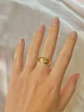 Load image into Gallery viewer, Antique 18k Seed Pearl Diamond Gypsy 1907