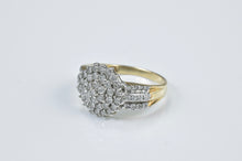 Load image into Gallery viewer, Vintage 9k Diamond Cluster Ring