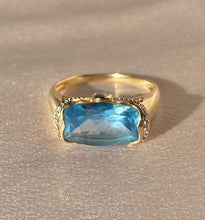 Load image into Gallery viewer, Vintage 14k Topaz Diamond Ring