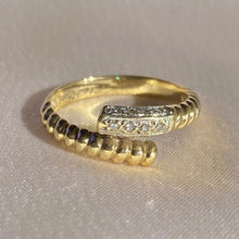 Load image into Gallery viewer, Vintage 14k Diamond Coil Wrap Ring