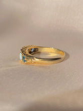 Load image into Gallery viewer, Vintage 9k Topaz Opal Boat Ring Forever Always