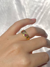 Load image into Gallery viewer, Antique Edwardian 18k Gypsy Ruby Diamond 1899 Ring