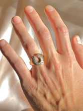 Load image into Gallery viewer, Vintage 10k Diamond Horseshoe Ring