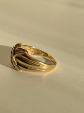 Load image into Gallery viewer, Vintage 10k Chunky Diamond X Ring