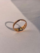 Load image into Gallery viewer, Antique 9k Rose Gold Opal Cabochon Eternity Ring 1909