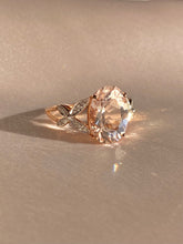 Load image into Gallery viewer, Vintage 9k Morganite Diamond Butterfly Ring