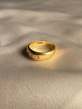 Load image into Gallery viewer, Antique Rose Cut Diamond 18k Gypsy Ring