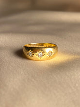 Load image into Gallery viewer, Antique Rose Cut Diamond 18k Gypsy Ring