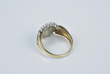 Load image into Gallery viewer, Vintage 9k Diamond Cluster Ring