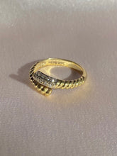 Load image into Gallery viewer, Vintage 14k Diamond Coil Wrap Ring