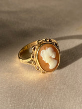 Load image into Gallery viewer, Vintage 9k Victorian Revival Natural Cameo Ring