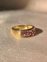 Load image into Gallery viewer, Vintage 9k Amethyst Plum Sapphire Band