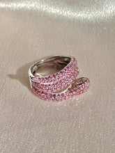Load image into Gallery viewer, 14k Pink Diamond Pavé Snake Ring 2 cts