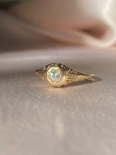 Load image into Gallery viewer, Antique 14k Diamond Art Deco Gypsy Ring
