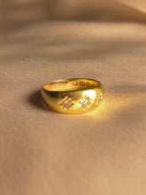 Load image into Gallery viewer, Antique Rose Cut Diamond 18k Gypsy Ring