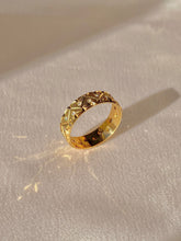 Load image into Gallery viewer, Vintage 9k Diamond Dot Eternity Brushed Ring 1975