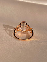 Load image into Gallery viewer, Vintage 9k Morganite Diamond Butterfly Ring