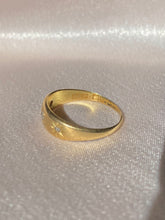 Load image into Gallery viewer, Antique 18k Trilogy Diamond Starburst Gypsy Ring 1913