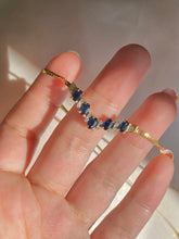 Load image into Gallery viewer, Vintage 10k Spinel Diamond Bib Necklace