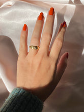 Load image into Gallery viewer, Antique 18k Trilogy Diamond Starburst Gypsy Ring 1913