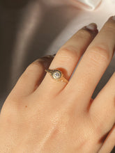 Load image into Gallery viewer, Antique 14k Diamond Art Deco Gypsy Ring