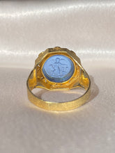 Load image into Gallery viewer, 18k Italian Angel Cherub Intaglio Ring
