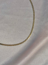 Load image into Gallery viewer, Vintage 14k Italian Double Sided Herringbone Necklace