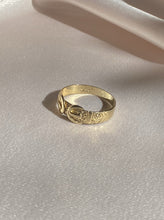 Load image into Gallery viewer, Vintage 9k Yellow Gold Double Belt Buckle Ring
