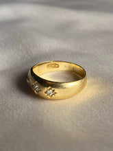 Load image into Gallery viewer, Antique Rose Cut Diamond 18k Gypsy Ring