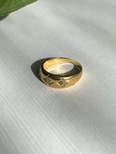 Load image into Gallery viewer, Antique 18k Trilogy Marquise Gypsy Set Diamond Ring