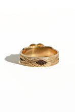 Load image into Gallery viewer, Antique 9k Pearl Enamel Heart Ring 1896