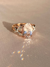 Load image into Gallery viewer, Vintage 9k Morganite Diamond Butterfly Ring