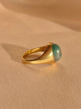 Load image into Gallery viewer, Vintage 9k Moss Agate Cabochon Signet Ring