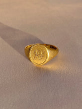Load image into Gallery viewer, Vintage 9k JS Monogram Signet Ring 1958