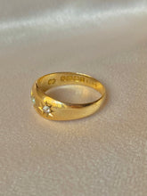 Load image into Gallery viewer, Antique 18k Seed Pearl Diamond Gypsy 1907