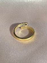 Load image into Gallery viewer, Vintage 14k Diamond Coil Wrap Ring