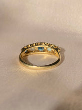 Load image into Gallery viewer, Vintage 9k Topaz Opal Boat Ring Forever Always