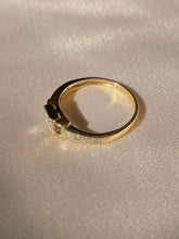 Load image into Gallery viewer, Vintage 9k Princess Cut Diamond Cocktail Ring