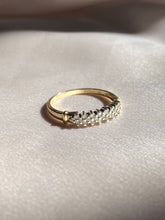 Load image into Gallery viewer, Vintage 9k Diamond Cluster Band 2000