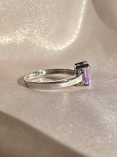 Load image into Gallery viewer, Vintage 9k White Gold Pink Gemstone Ring
