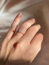 Load image into Gallery viewer, Victorian 14k Gold Old European Cut Solitaire Diamond Belcher Ring