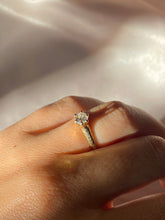 Load image into Gallery viewer, Antique 14k Solitaire Old European Diamond Engagement Ring 1930