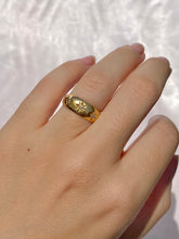 Load image into Gallery viewer, Antique 18k Trilogy Diamond Gypsy Ring 1918