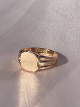 Load image into Gallery viewer, Antique Signet Shield Ring 1876