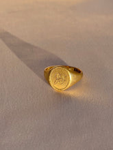 Load image into Gallery viewer, Vintage 9k JS Monogram Signet Ring 1958