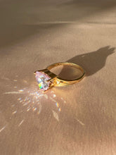 Load image into Gallery viewer, Vintage 10k Lilac Zirconia Diamond Heart Ring